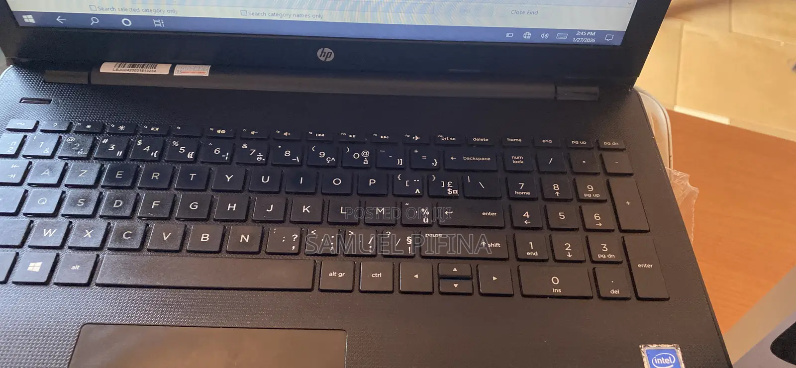 Laptop HP 15 4GB Intel HDD 500GB