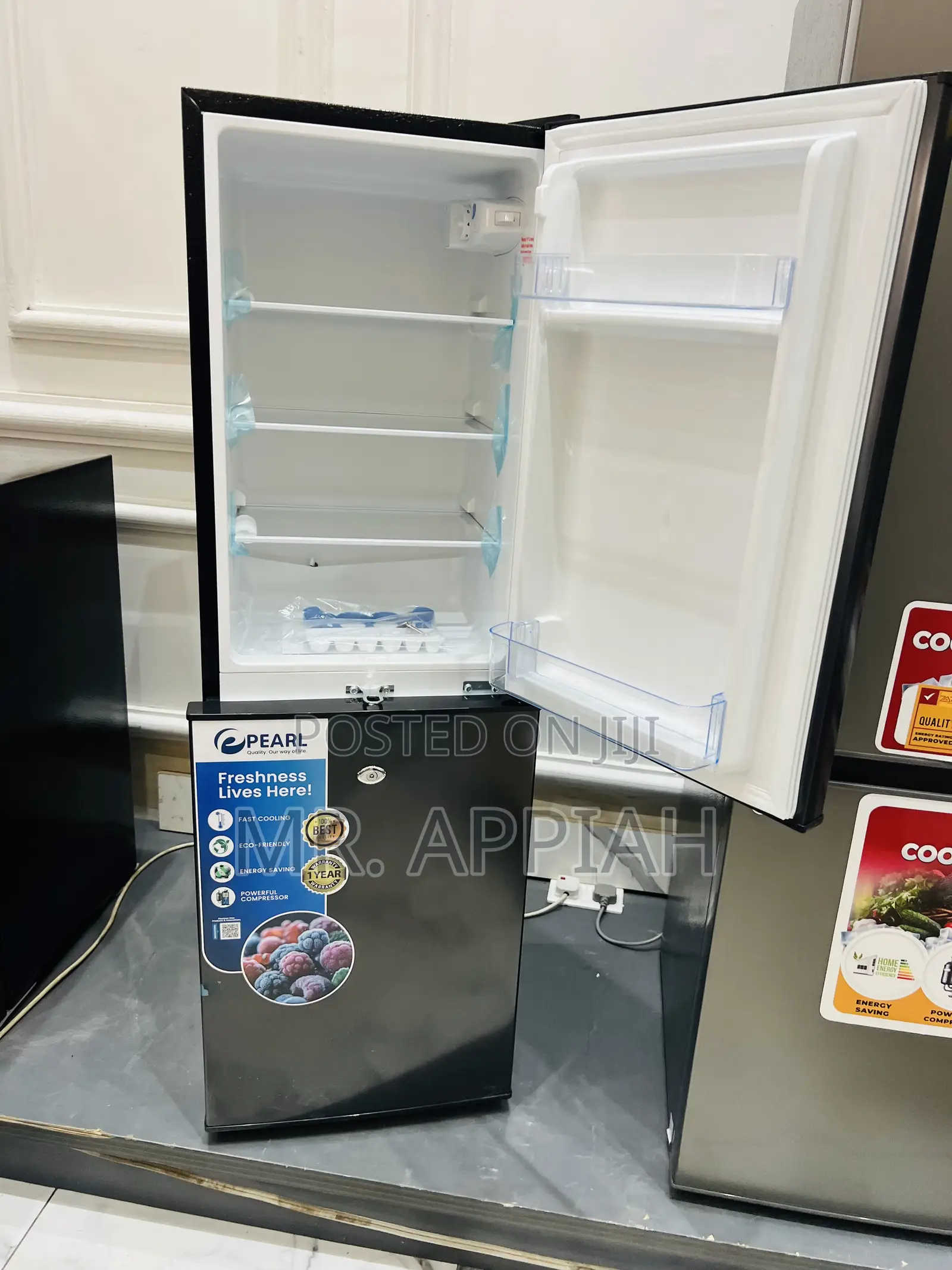 Unique Pearl Pf-144b-10j Bottom Mount Freezer Electric Fridge 