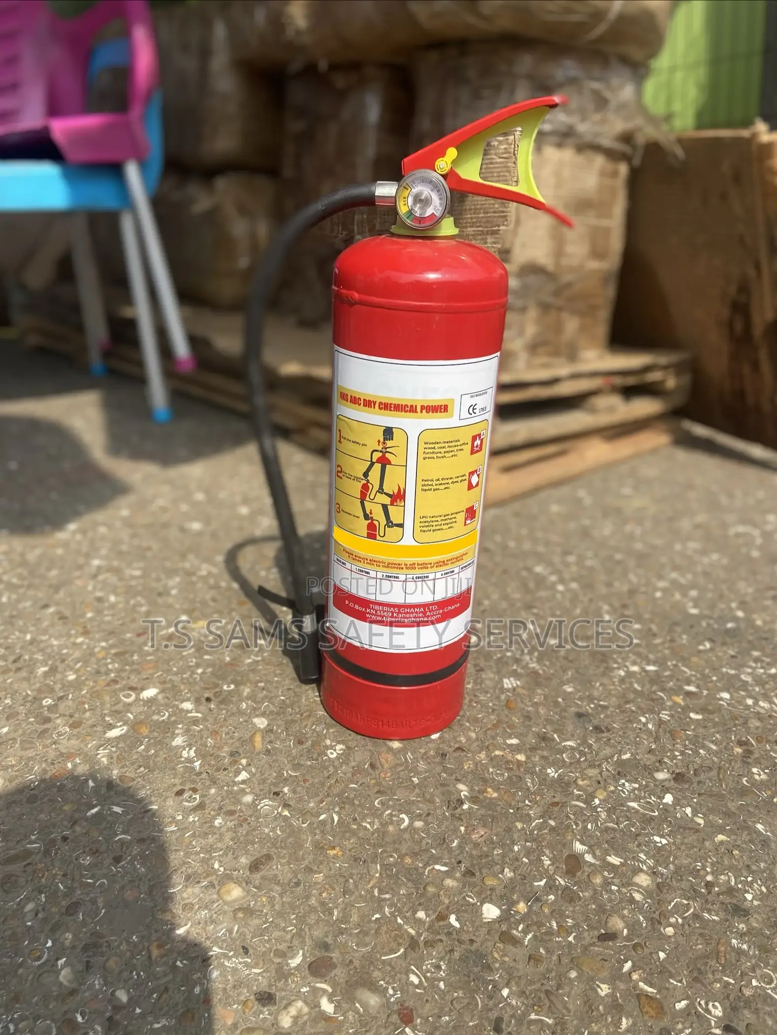 4kg Dry Chemical Powder Fire Extinguisher