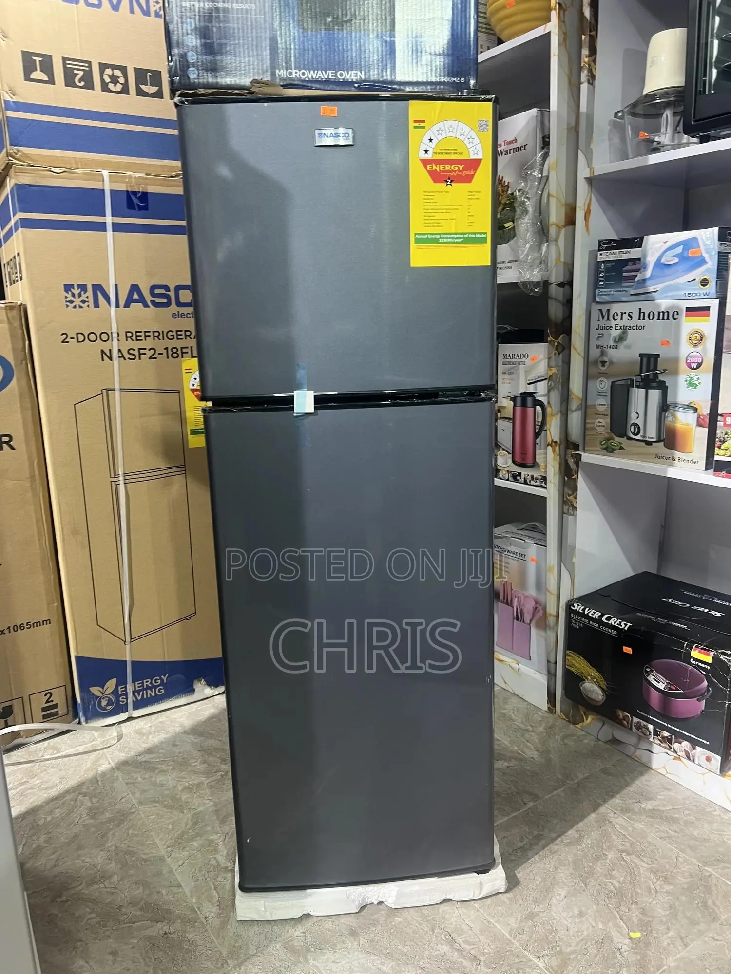 Nasco Nasf2-18fl 158 Liters Double Door Fridge