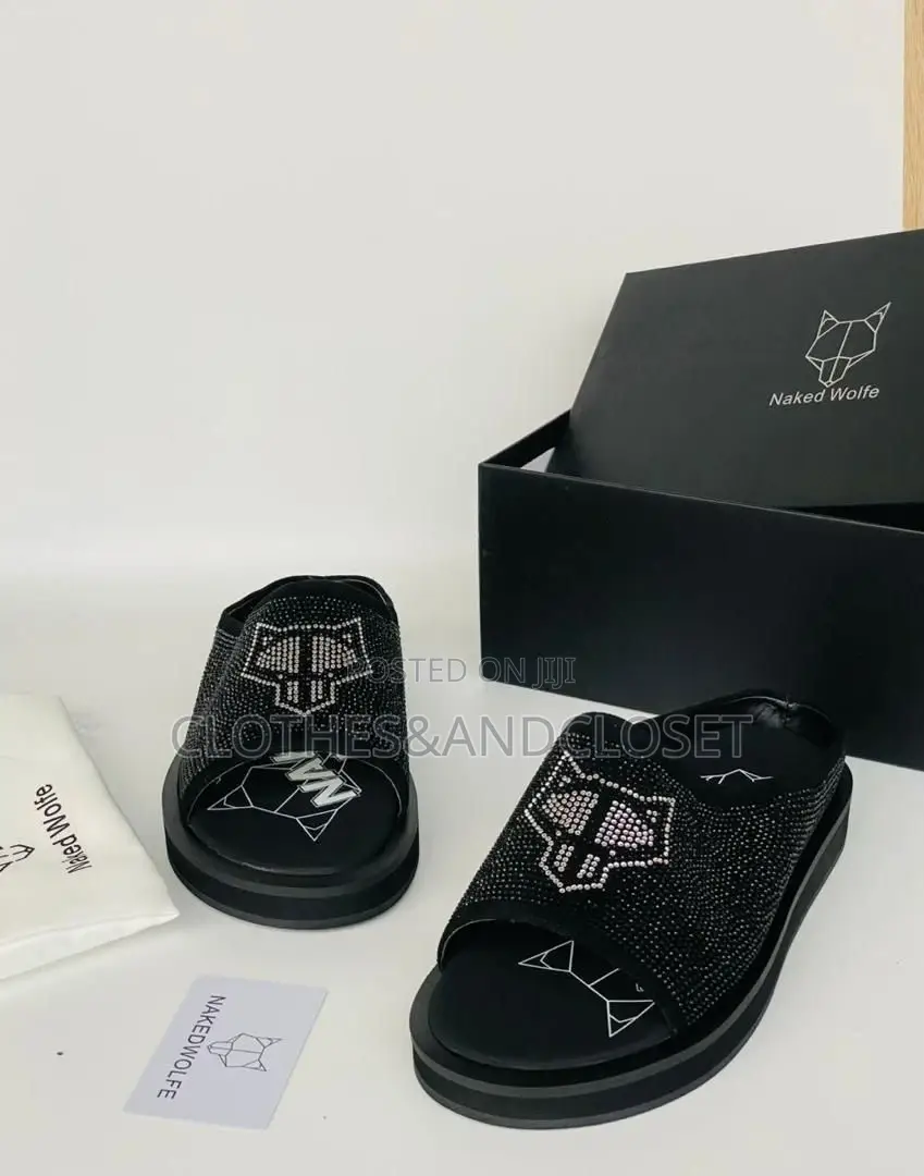 Quality Prada, Versace Naked Wolf Slippers