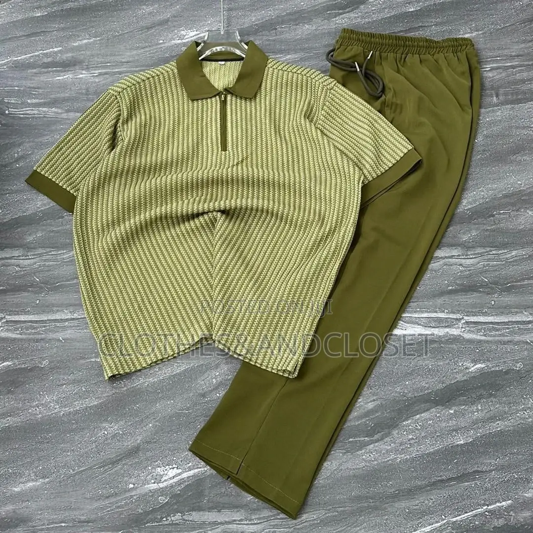 Men’S Knitted Two-Piece Outfit