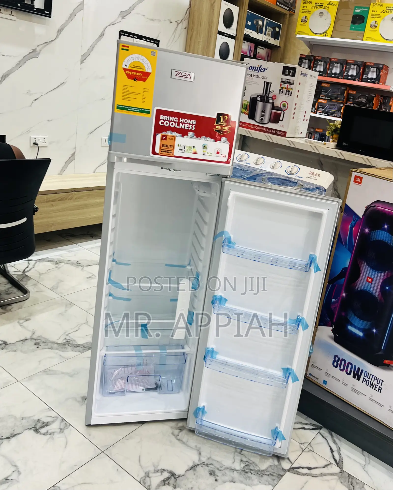 Super Cooling Zara 24tmf Double Door Fridge(166liters) 