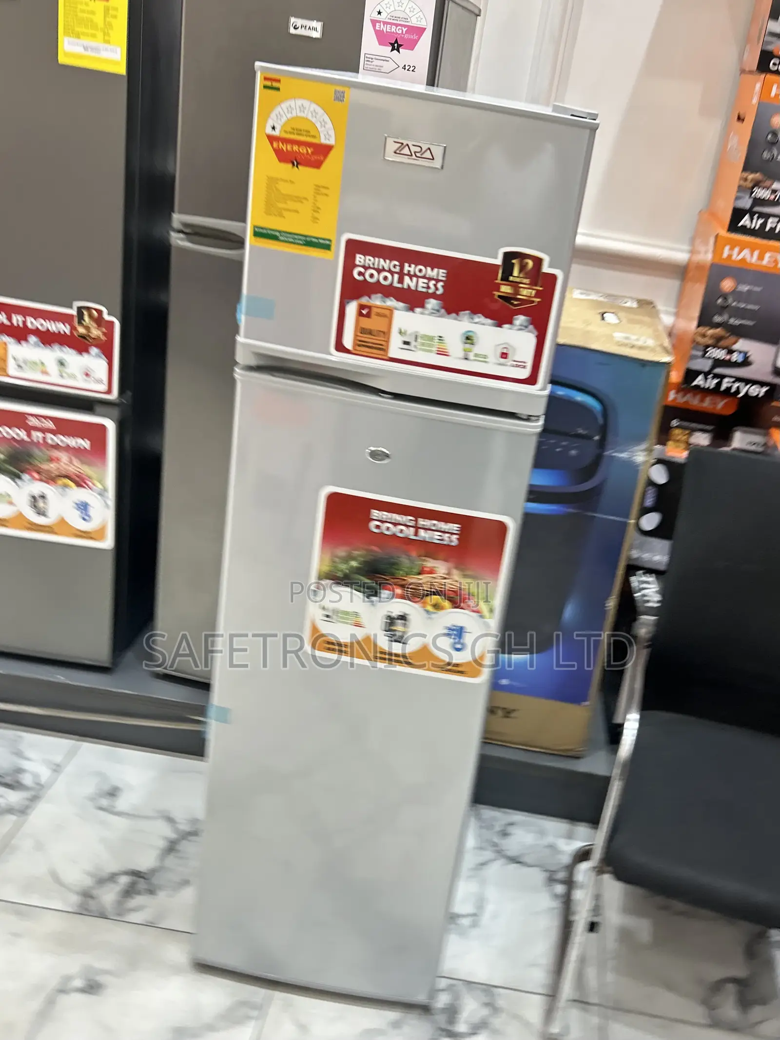 Buy Perfect Grey Electric 166l Zara-24tmf Top Mount 2 Doors Fridge