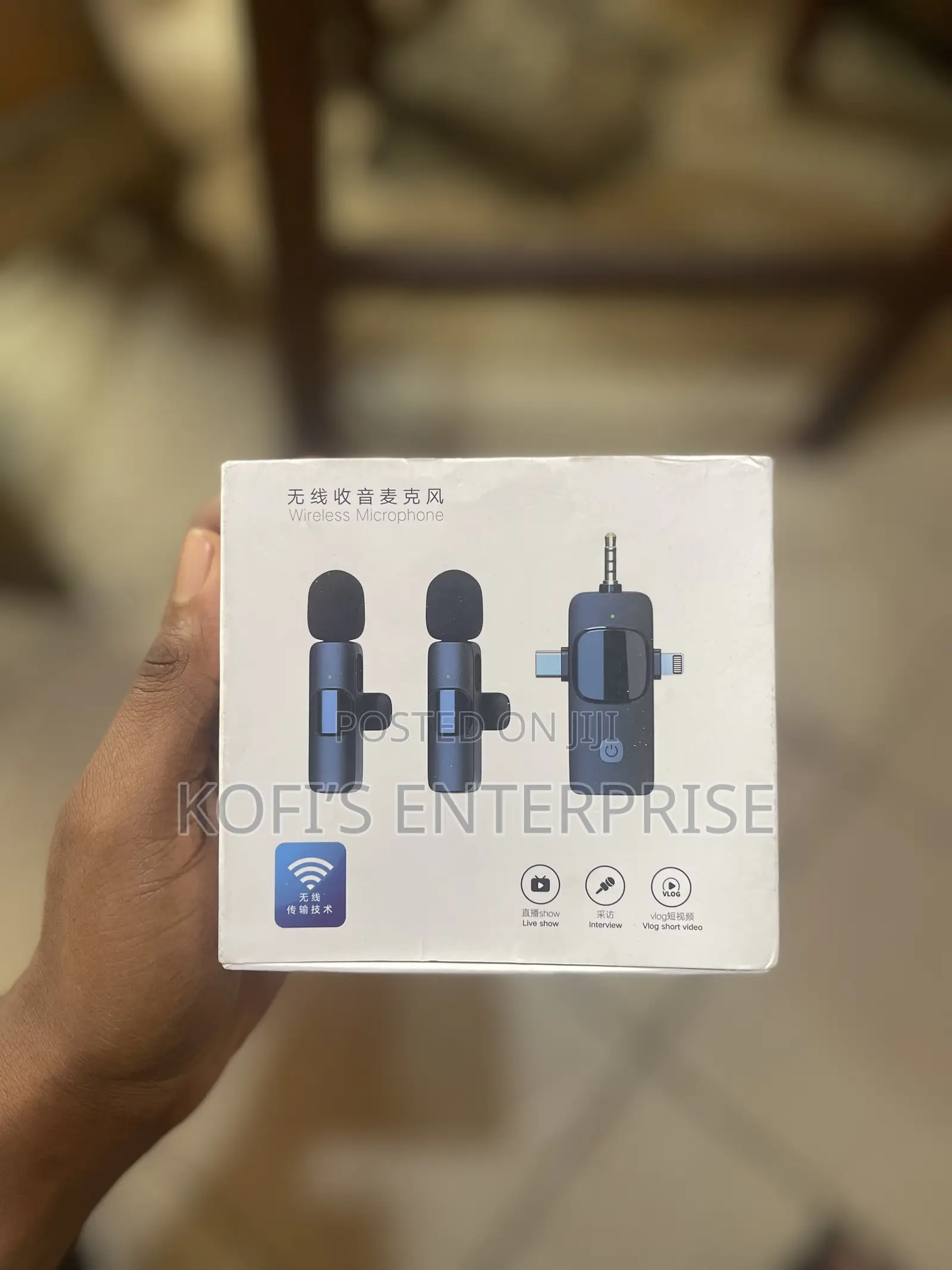 Wireless Lavalier 3in1 Microphone