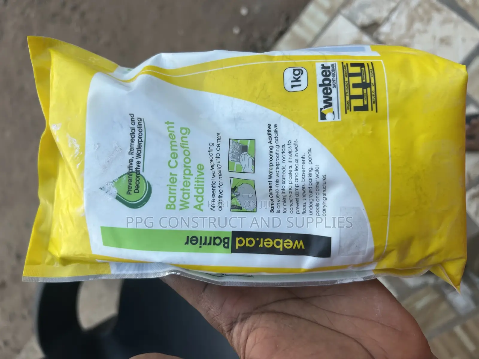 1kg Weber Barrier Cement Waterproofing Addictive