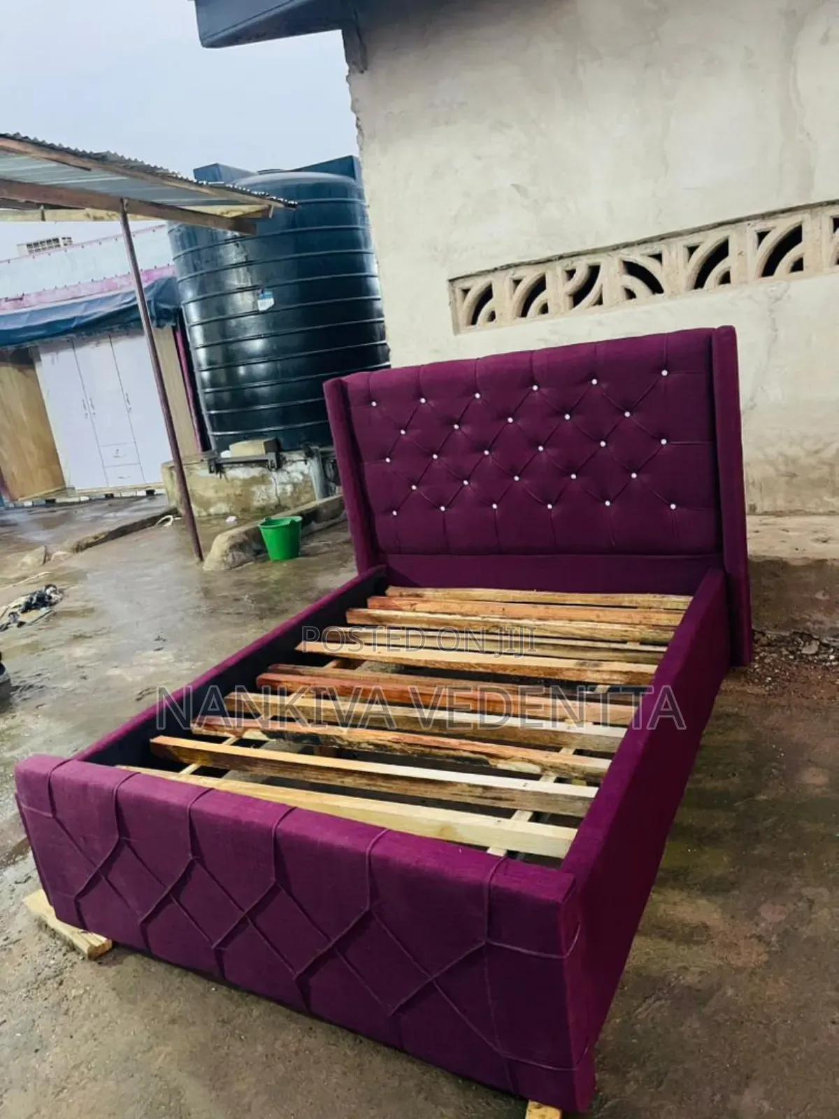 Fabric Double Bedframe
