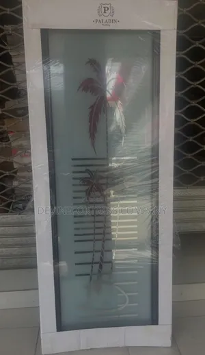 Quality and Beautiful Double Glass Bathroom Door Paladin