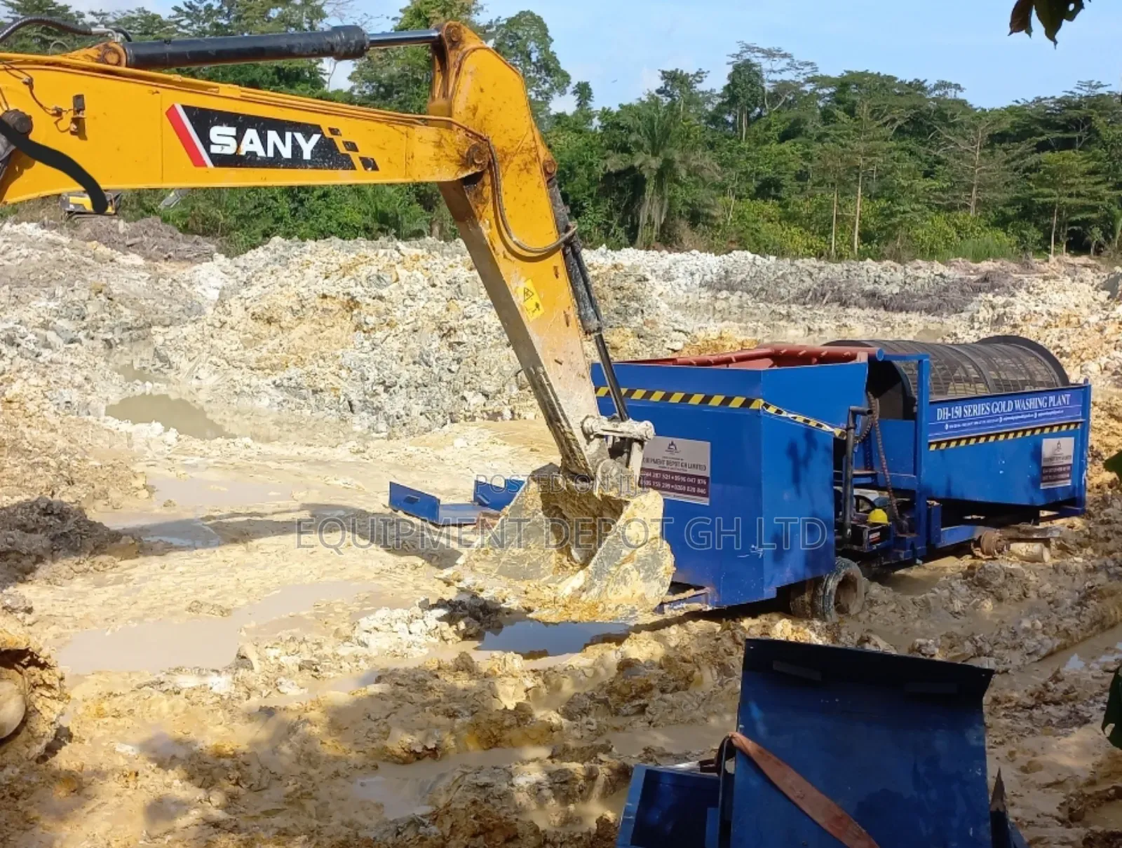 Rental Gold Trommel Washplant