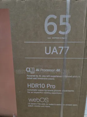 Lg 65" Uhd Ai Processor HDR 10 Pro Webos
