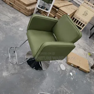 Modern Green Barber or Salon Styling Chair