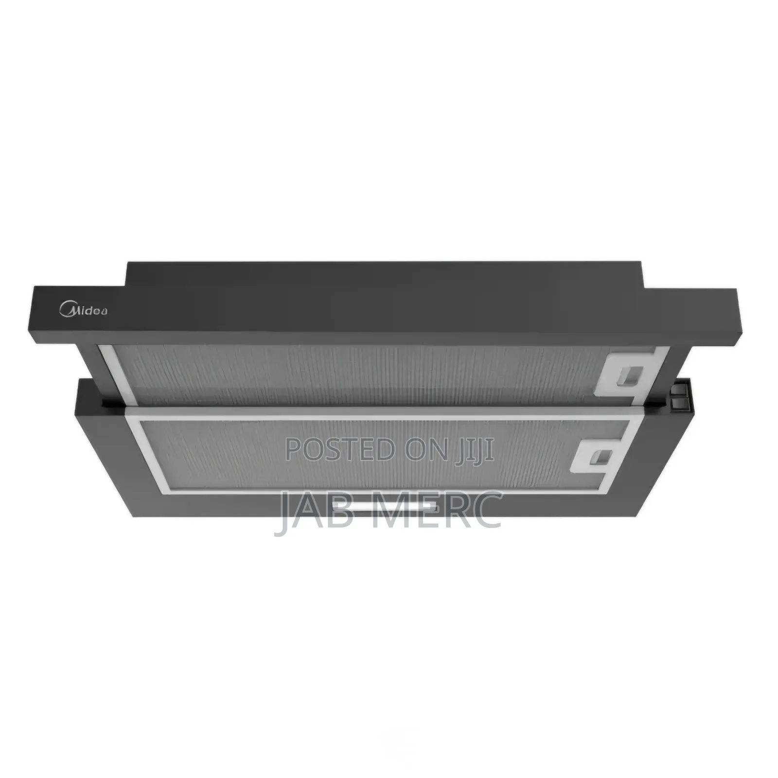 Black Under Cabinet Extractor Hood 60cm Midea With Filters and Lights