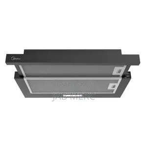 Black Under Cabinet Extractor Hood 60cm Midea With Filters and Lights
