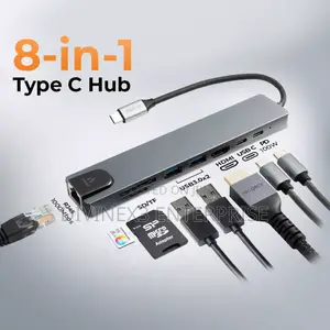 8 in 1 Type-C Multi-Functional Hub