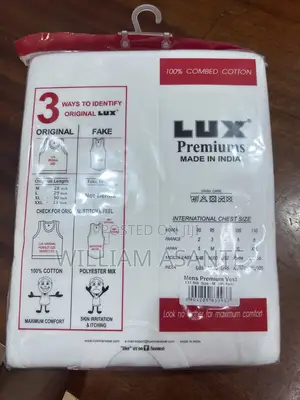 Original Lux Singlet Vests 3 Pieces