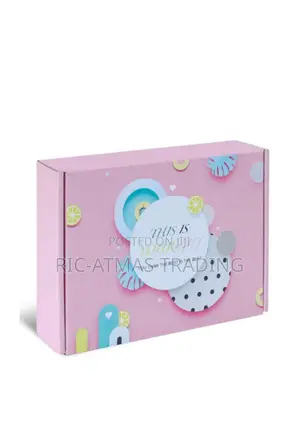 Pink Packaging Storage Box (50 × 45 × 8 Cm)