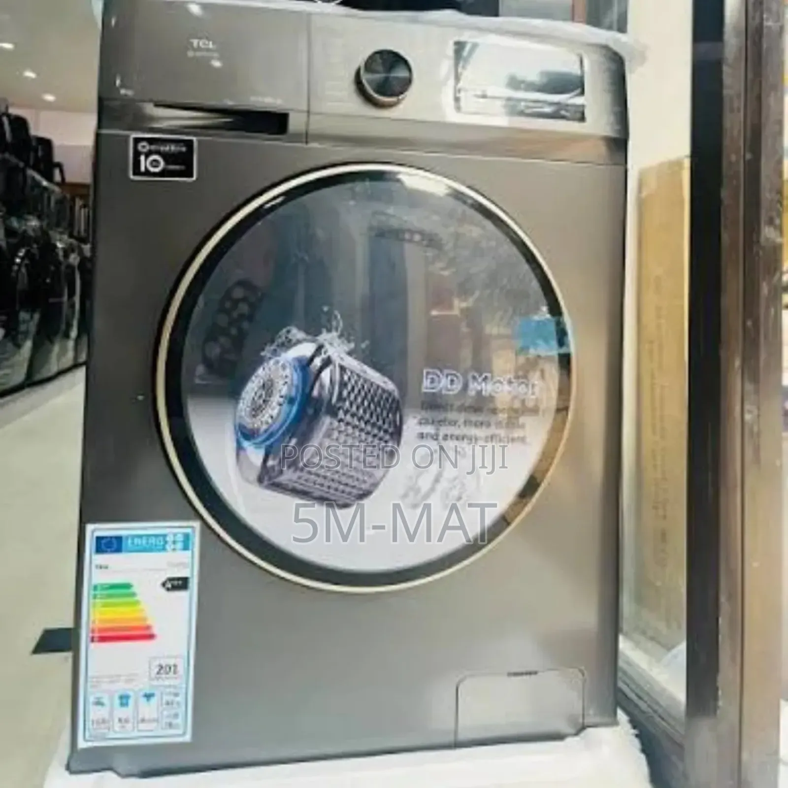 15 Programs TCL 9kg Inverter Front Load Washing Machine (P1109flg)