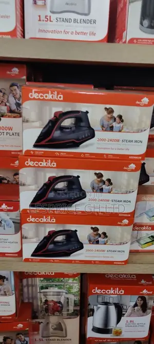 Sleek Decakila 2400w Fast Preheat Steam Iron