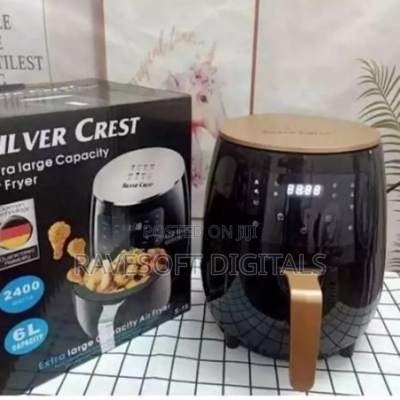 Silver Crest Air Fryer Extra Large 6l With Free Air Fryer Liner