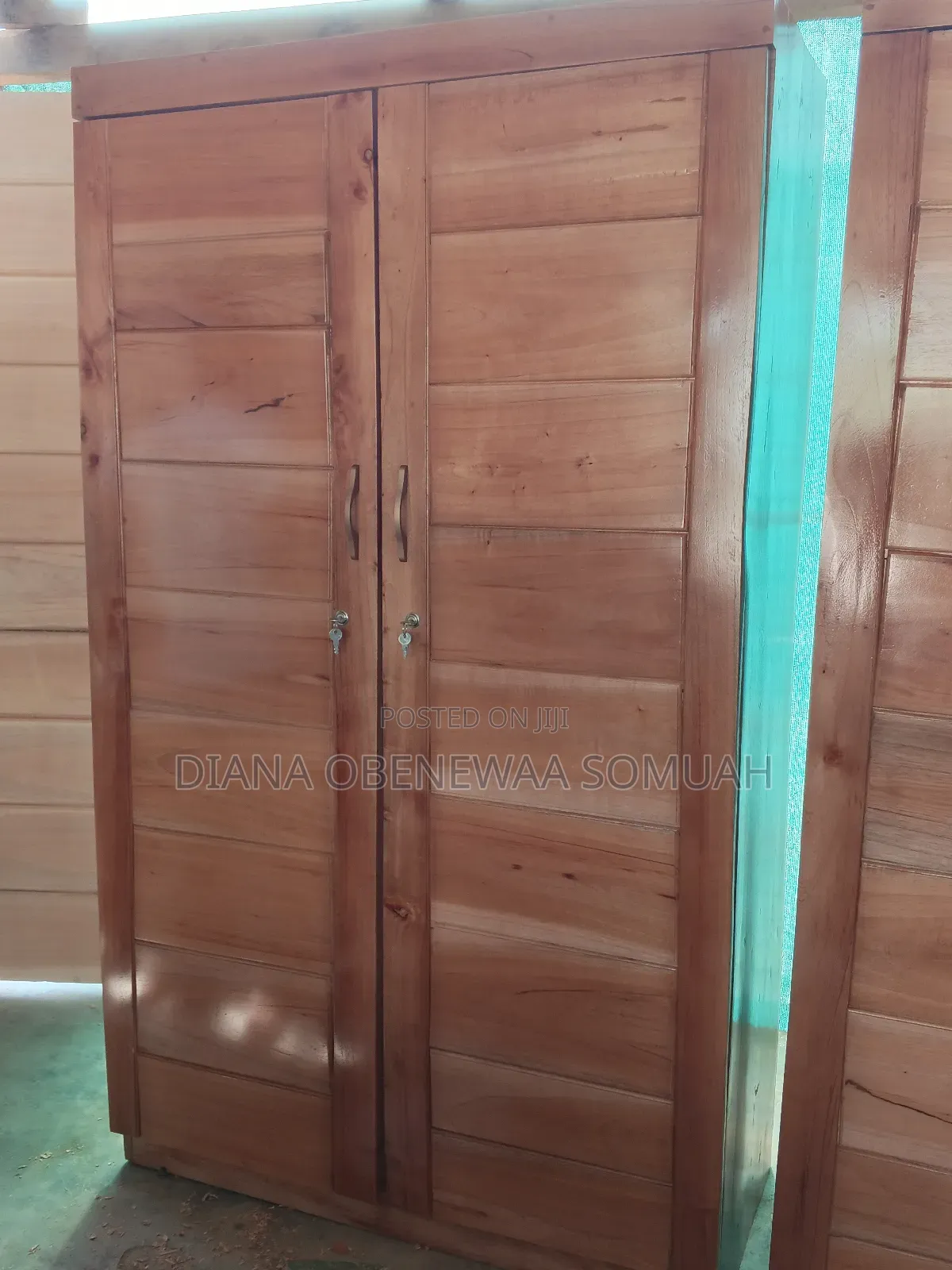 Two in One Wardrobe Made With Strong Wood.