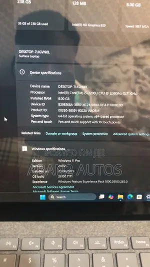 Laptop Microsoft Surface Laptop 8GB Intel Core I5 SSD 256GB