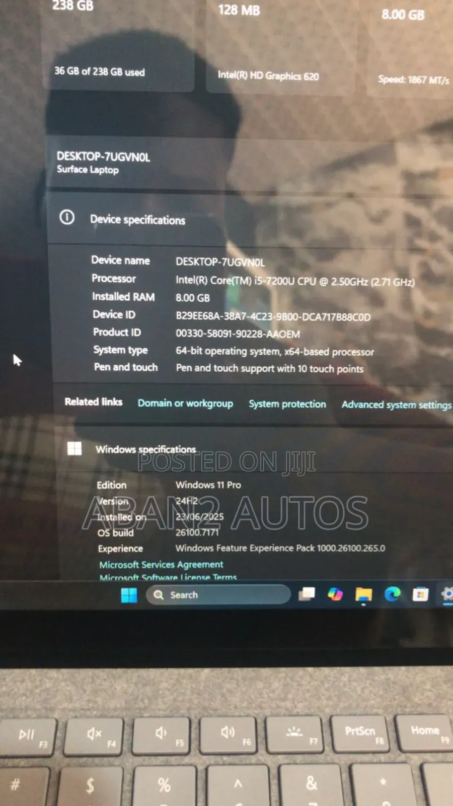 Laptop Microsoft Surface Laptop 8GB Intel Core I5 SSD 256GB