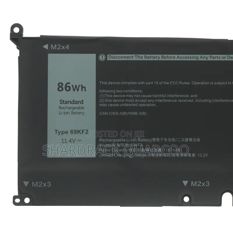 69kf2 Laptop Battery for Dell XPS 15 9500 9510 9520 9530 Precision