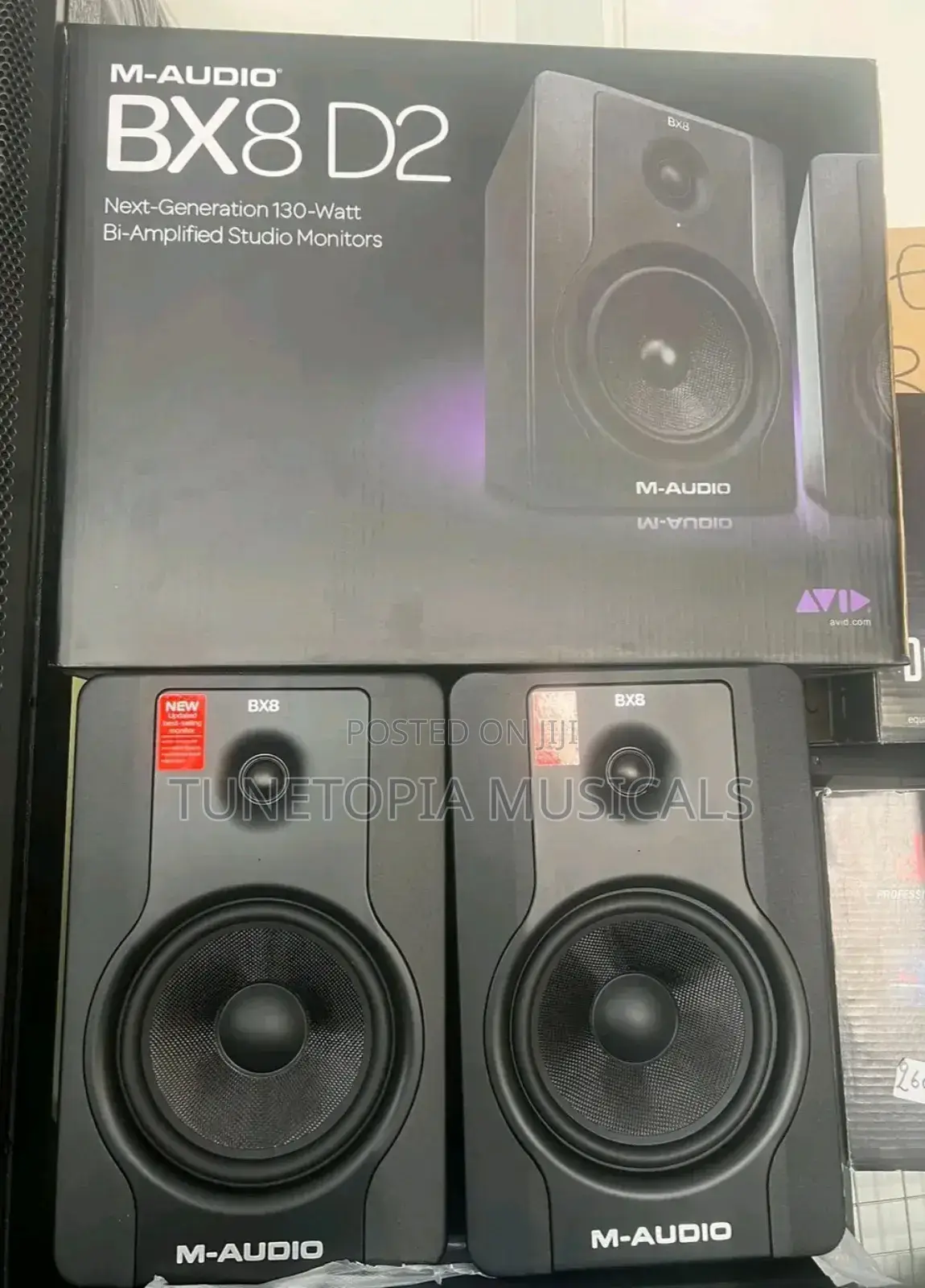 M-audio Bx8 D2 Bi-amplified Studio Monitors