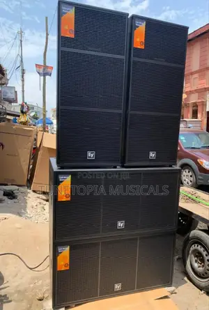 Ev Full Range And Double Bass And Amplifier Rack Set