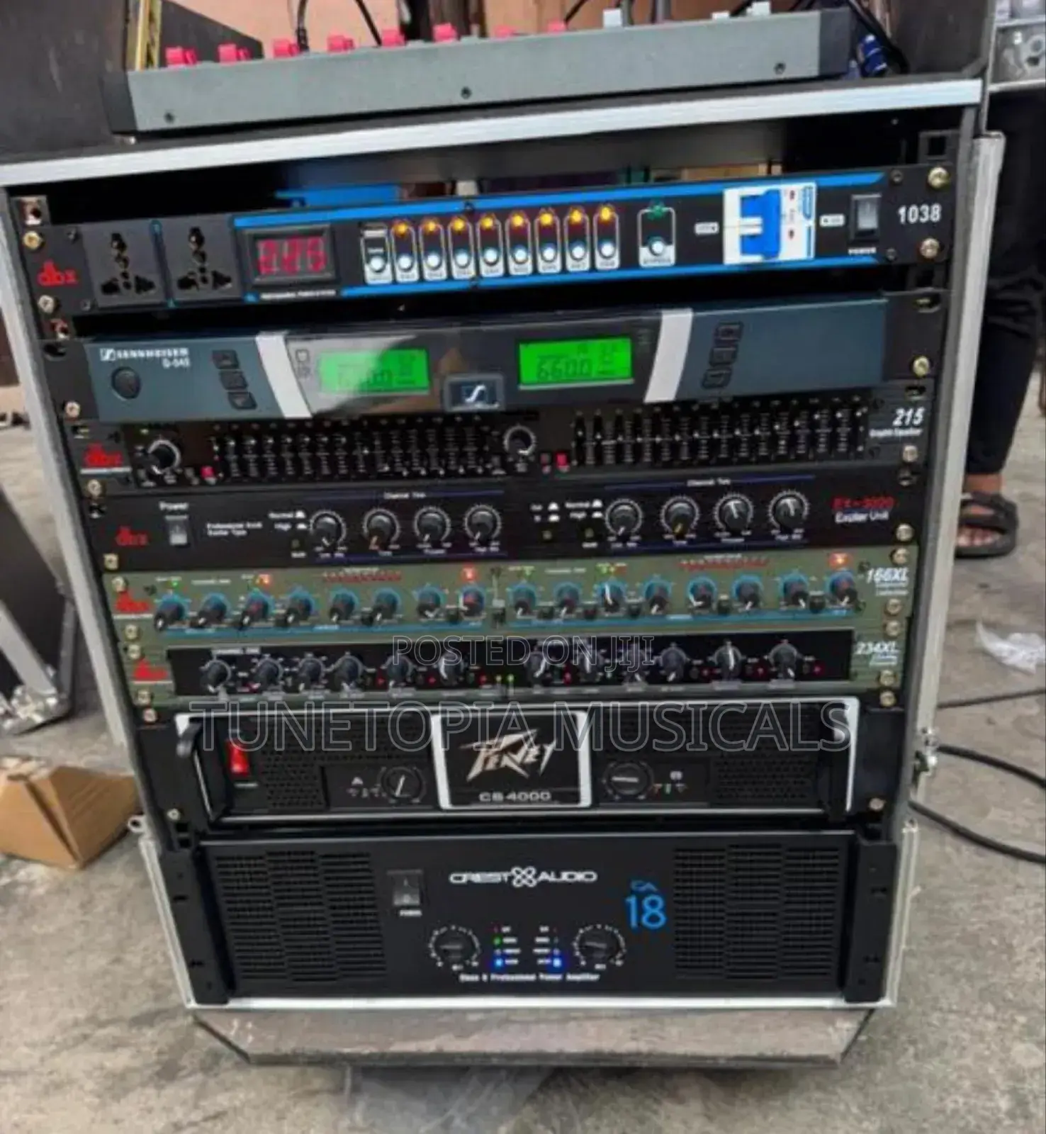 Ev Full Range And Double Bass And Amplifier Rack Set