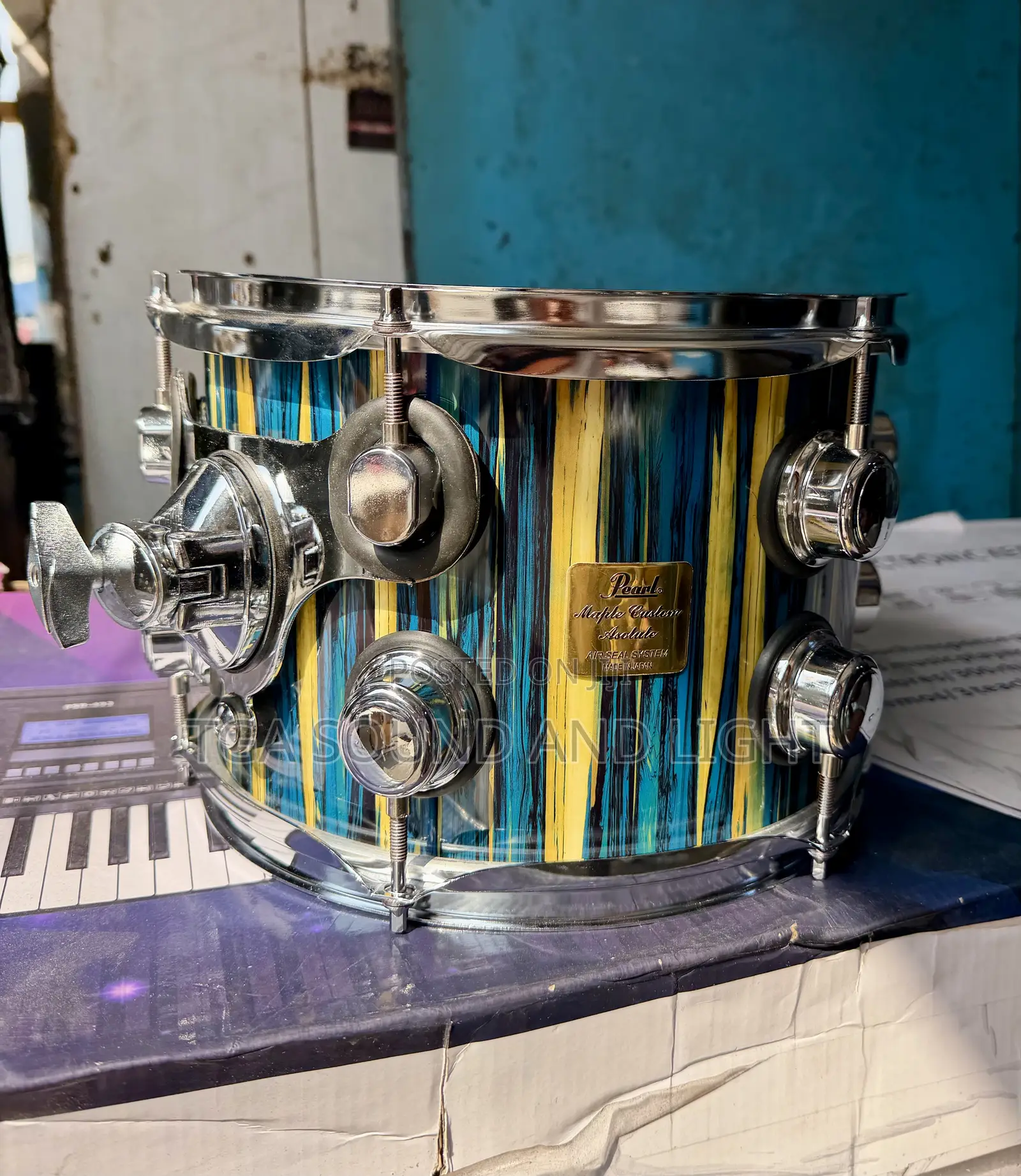 Pearl Maple Custom 5pcs Drum Set - [3 Cymbals/Green]