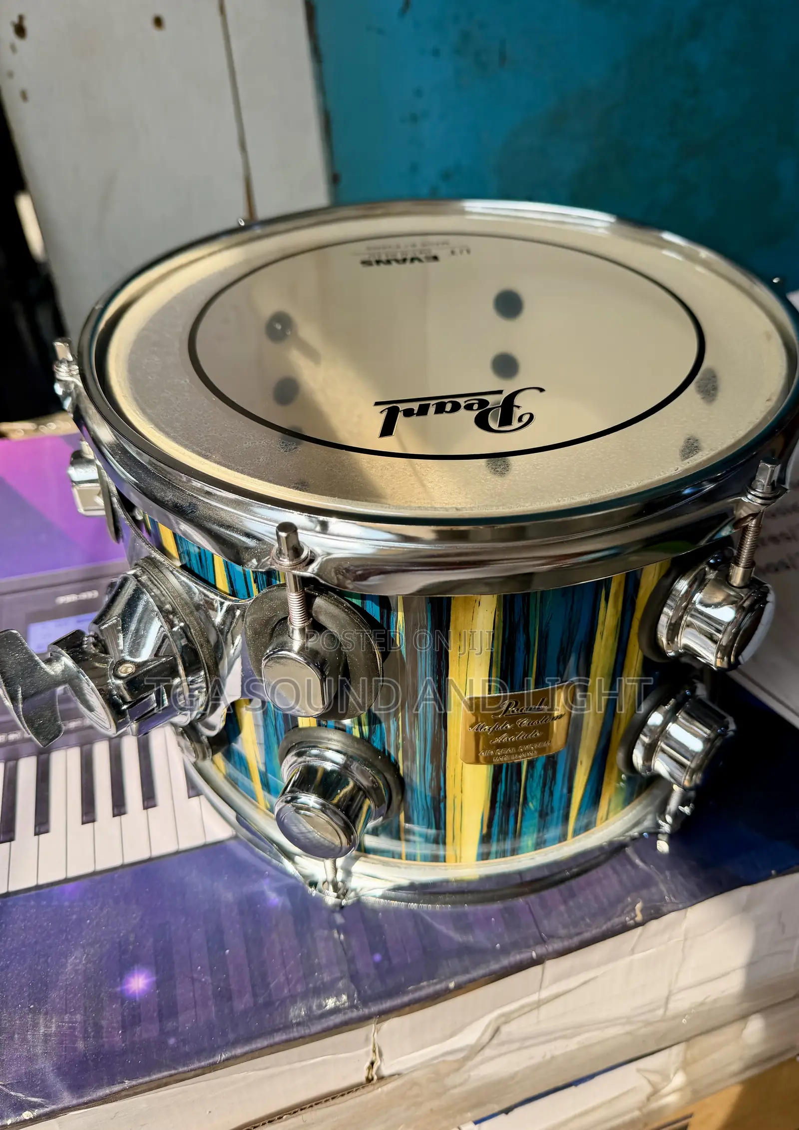 Pearl Maple Custom 5pcs Drum Set - [3 Cymbals/Green]