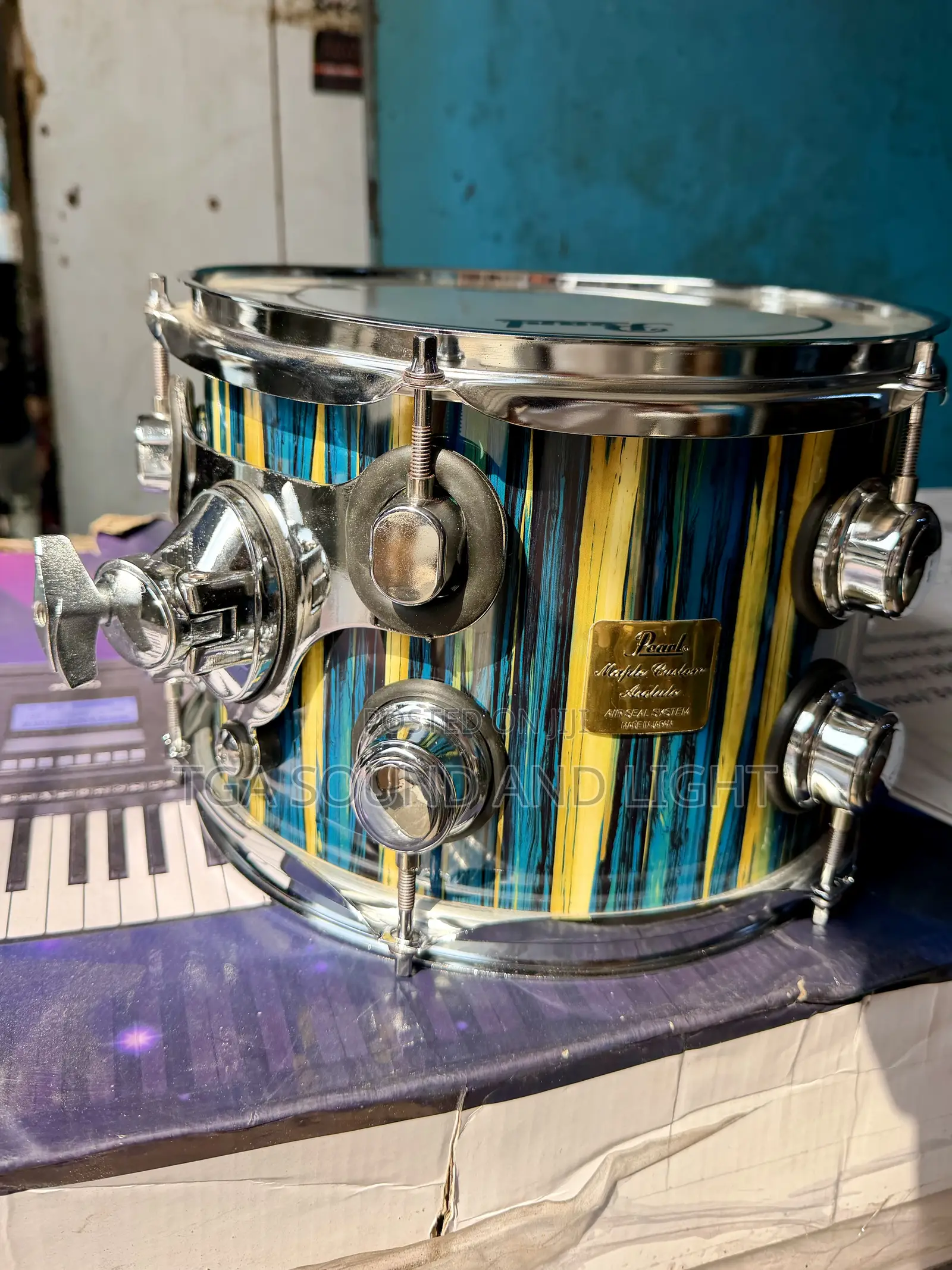 Pearl Maple Custom 5pcs Drum Set - [3 Cymbals/Green]