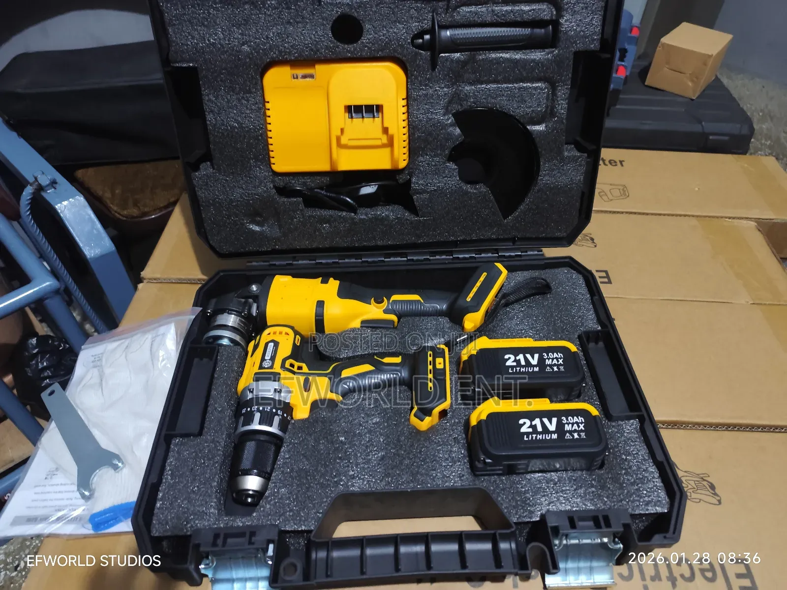 2 in 1 Cordless Set (Drill Grinder)