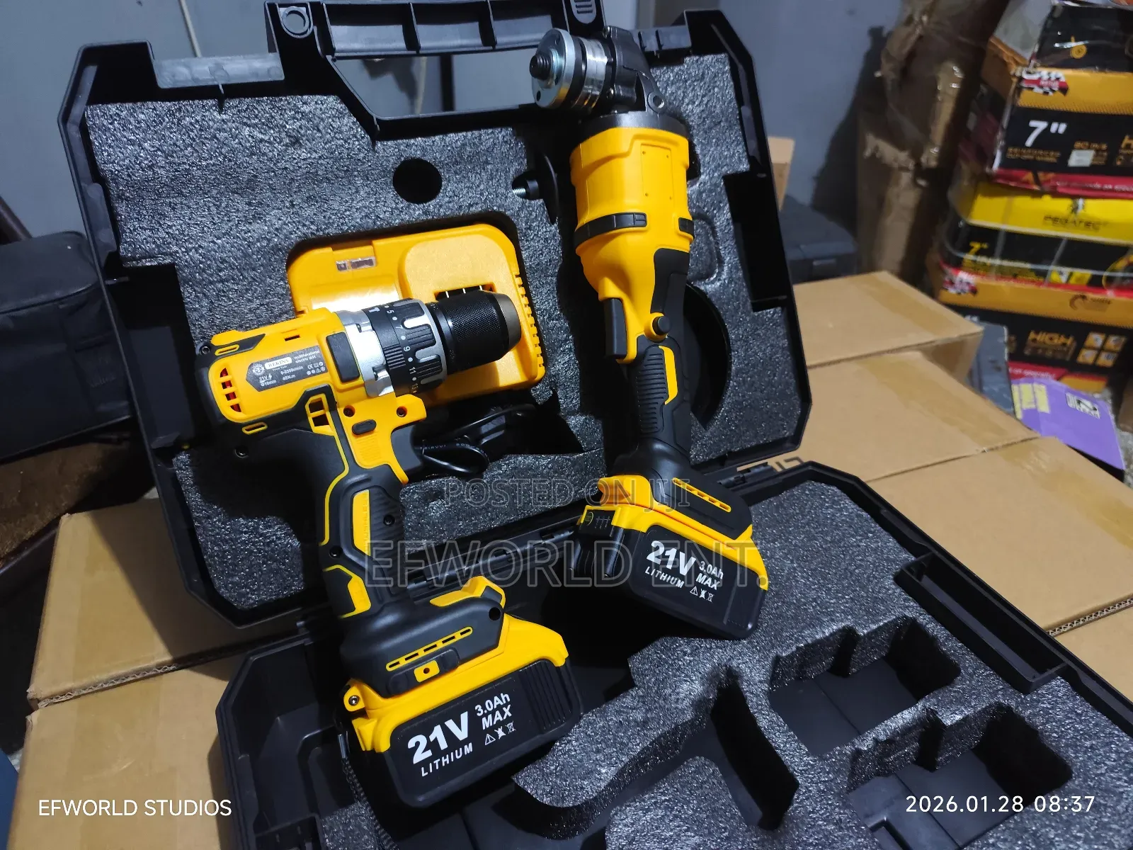 2 in 1 Cordless Set (Drill Grinder)