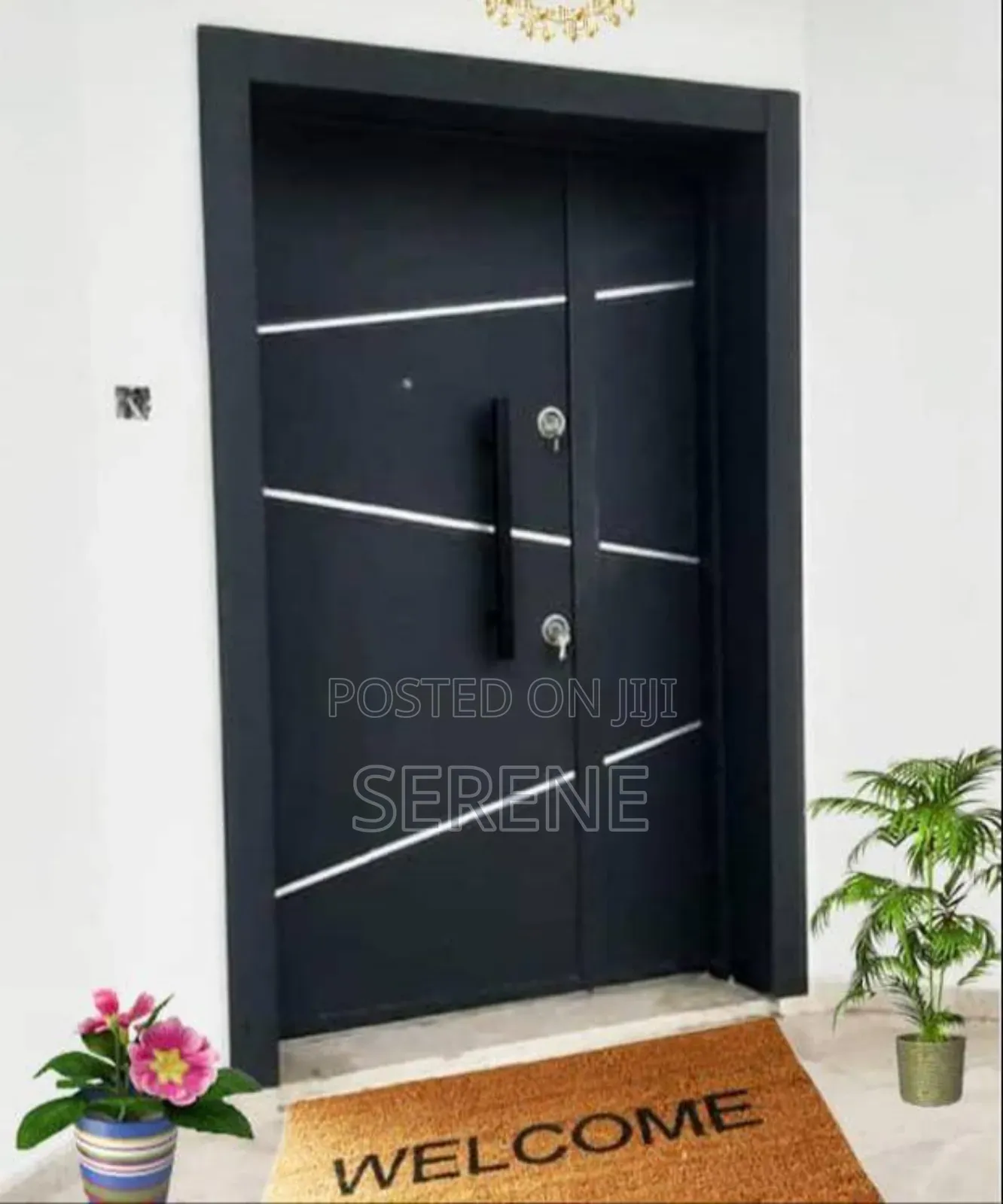 Exclusive Galvanized Designed Metal Door (Exterior) Made Locally