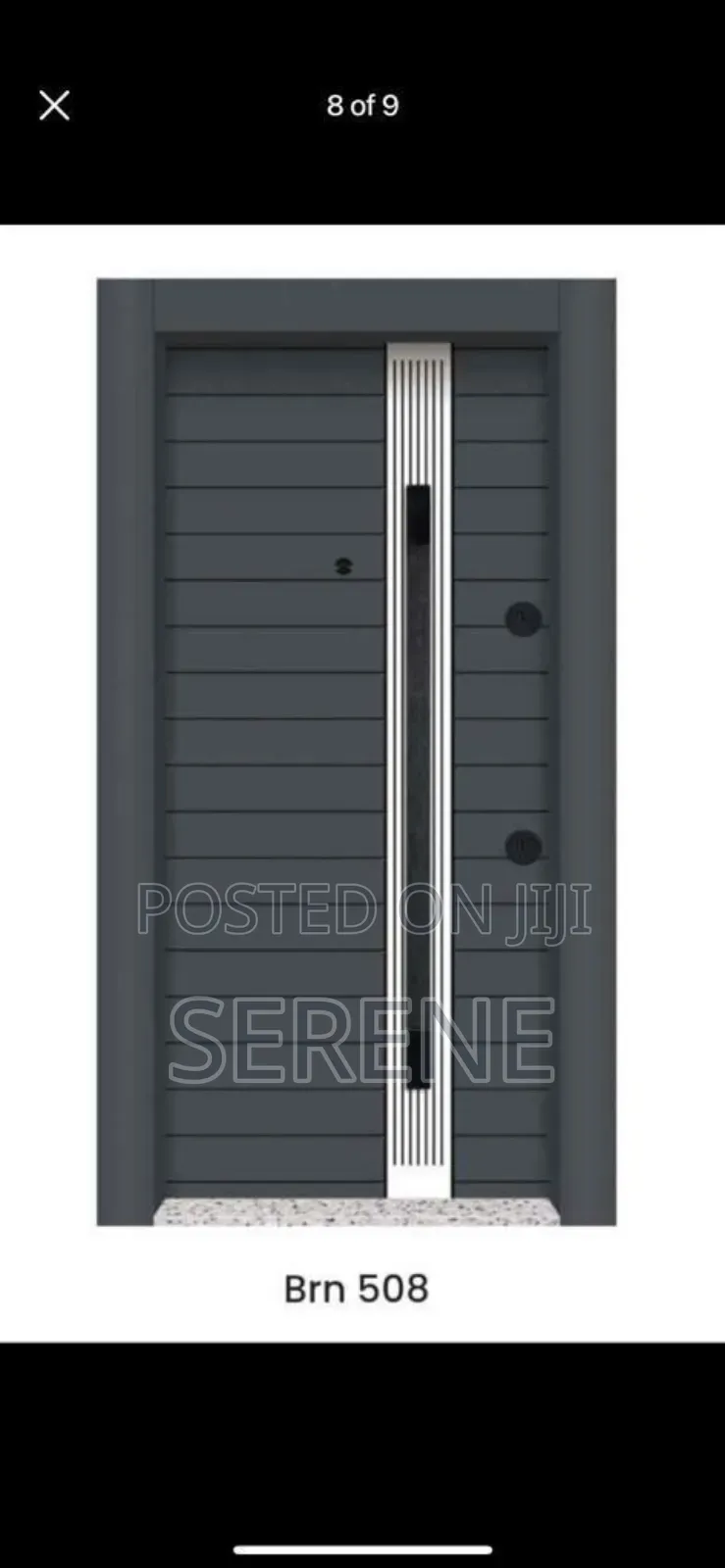 Exclusive Galvanized Designed Metal Door (Exterior) Made Locally