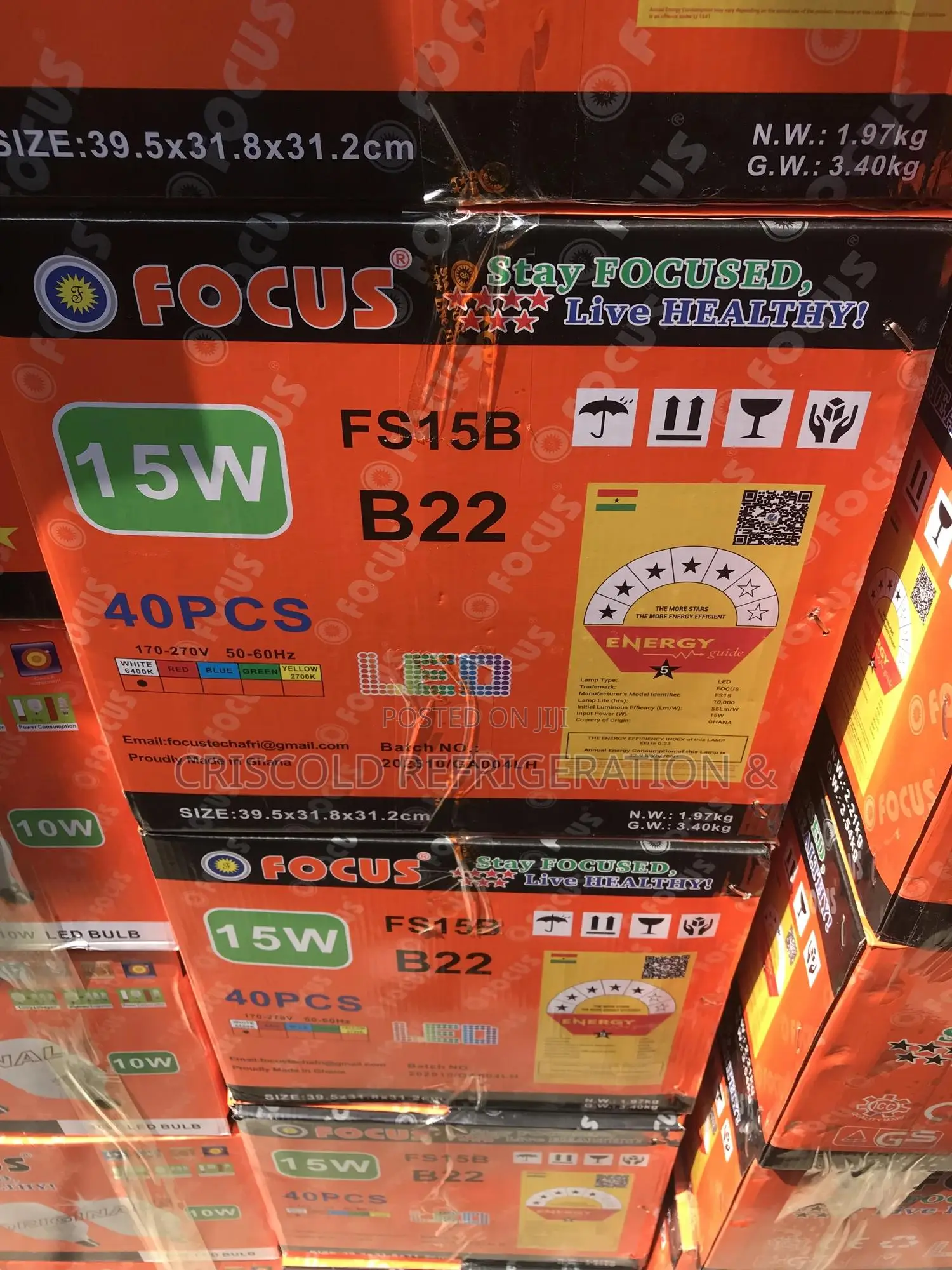 15 Watts Bulb Carton