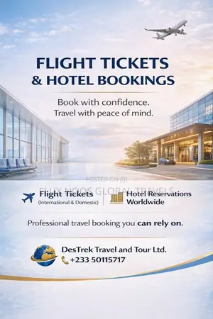 Plane or Flight Ticket and Hotel Hub
