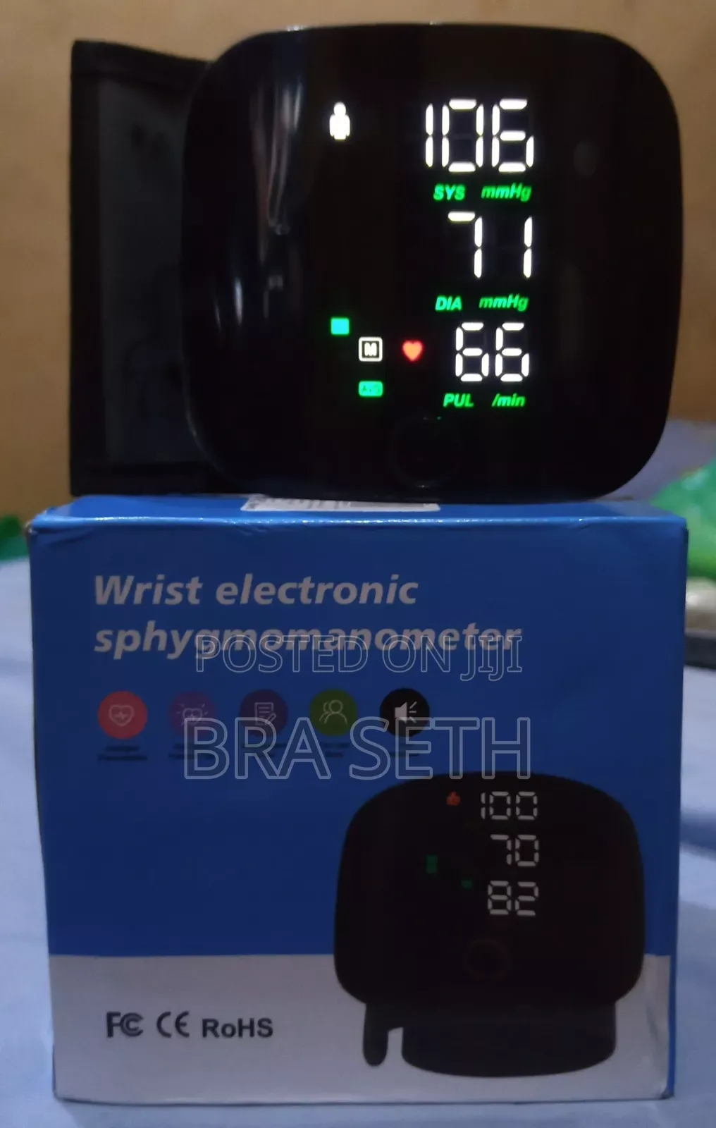 Rechargeable Wrist Blood Pressure Monitor