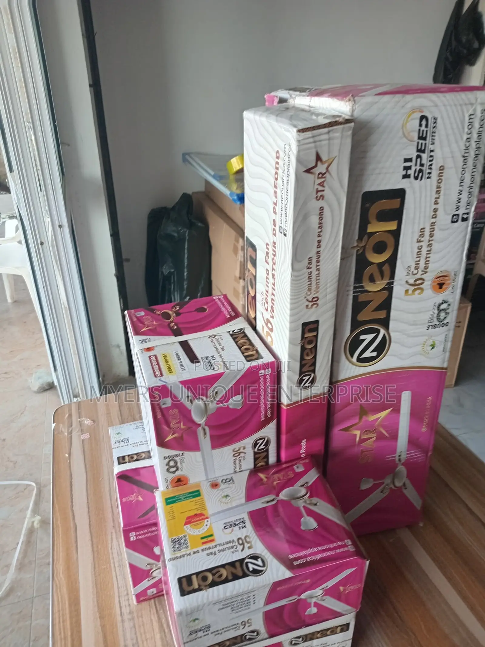 Highly Efficient 60w Neon Ceiling Fan