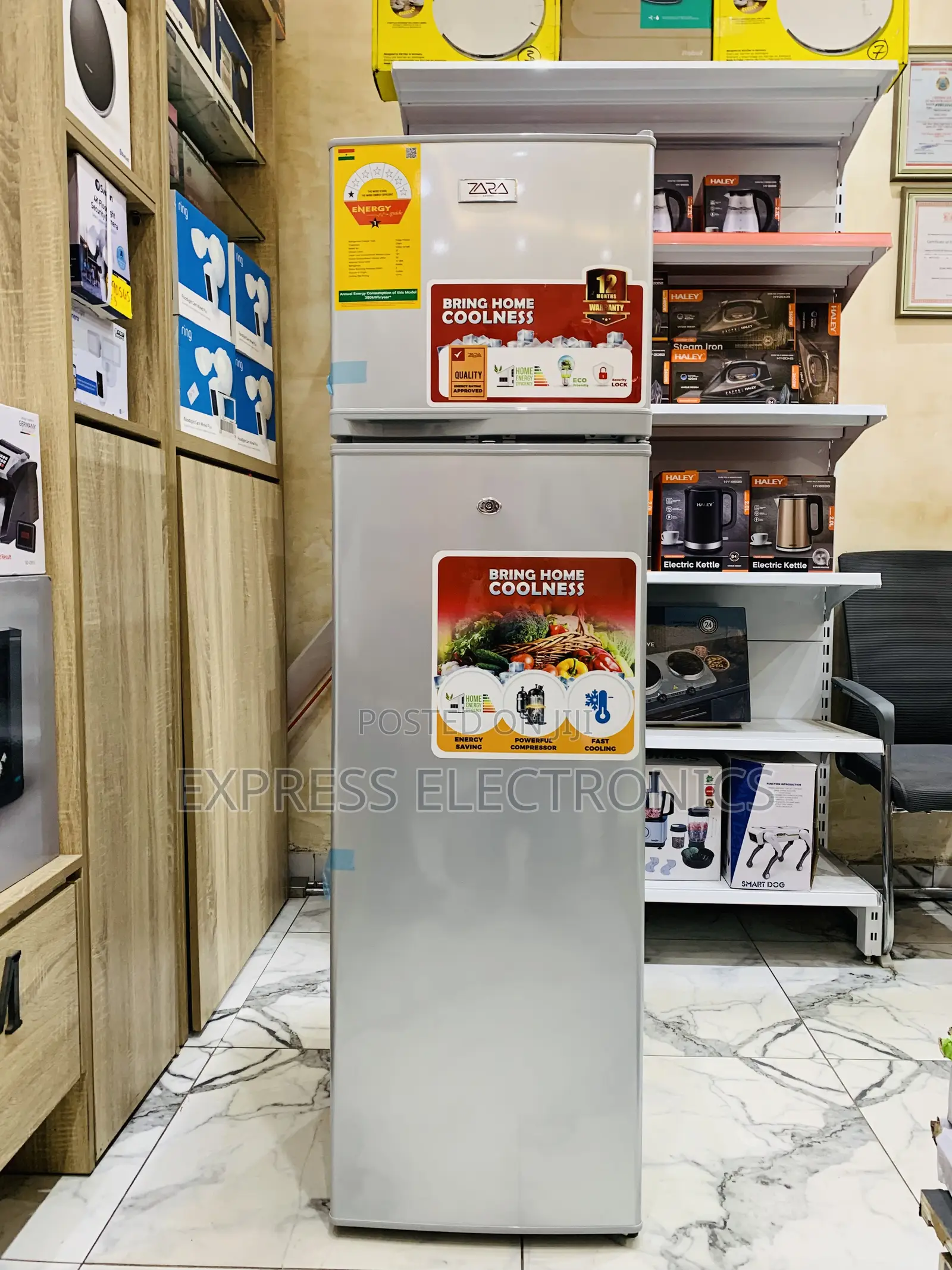 Fast Freezing Double Door Fridge Zara 24tmf 166l