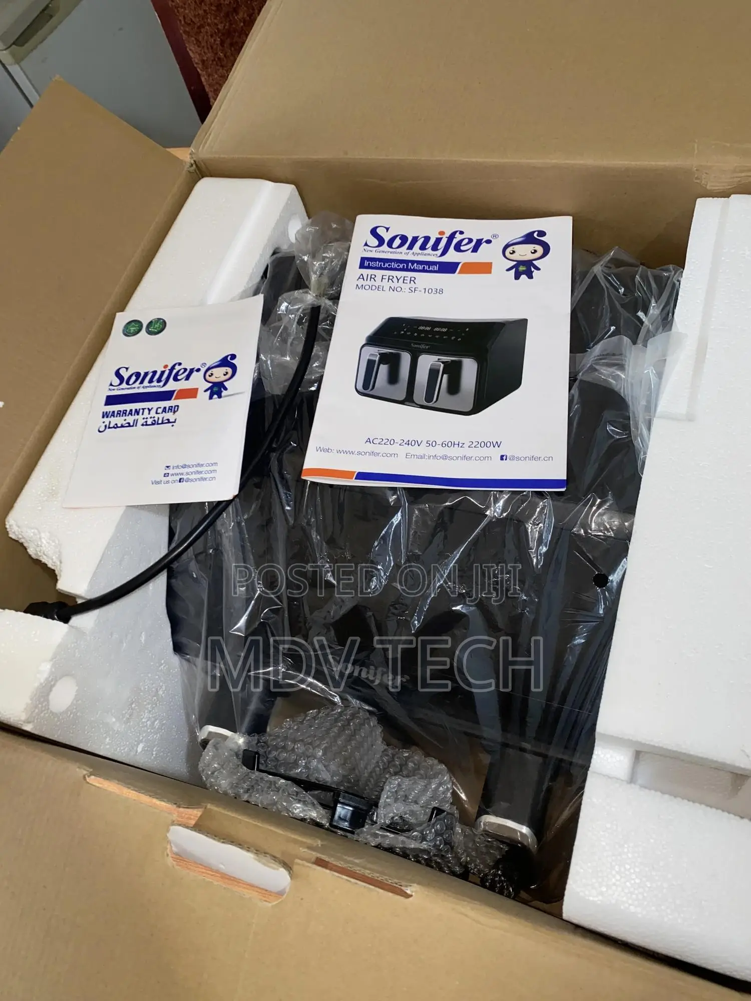 Sonifer Air Fryer Sf-1038