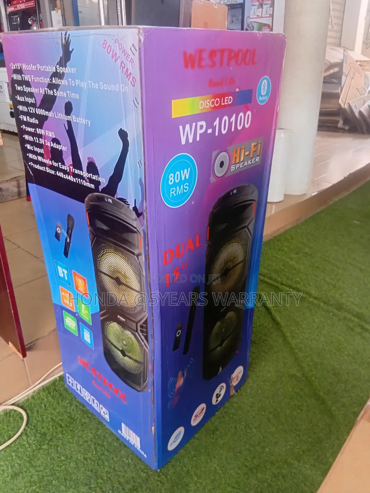 Westpool Dual Speaker 15" Loud Clear Audio