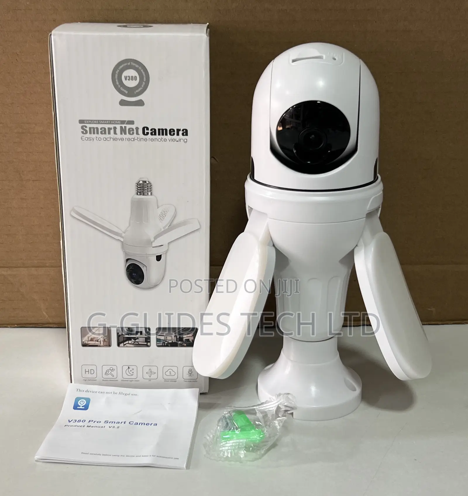 Smart Net Wifi Light Bulb Camera V380 Pro , Wi-Fi Light Bulb Camera