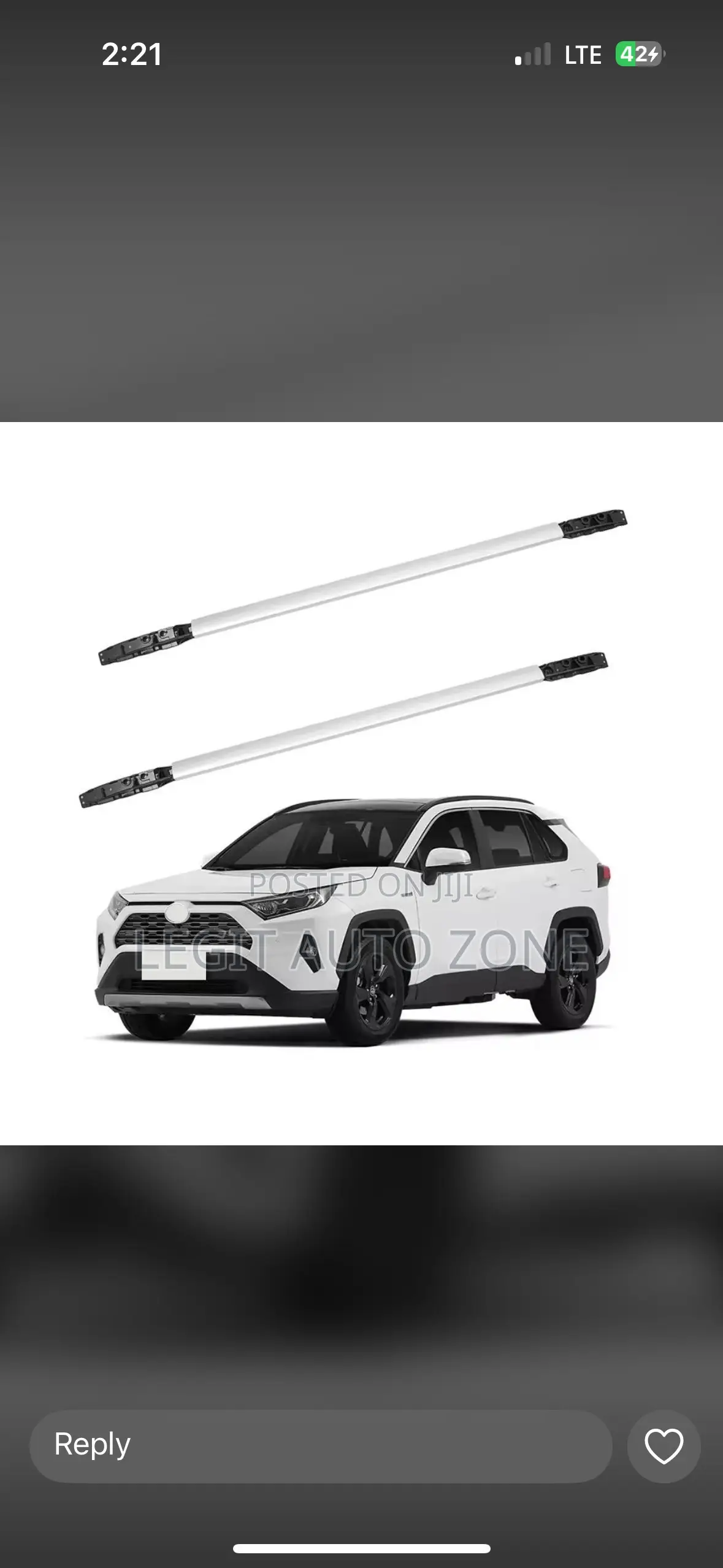 Toyota Rav4 2020,2021,2022,2023, Top Bar Available