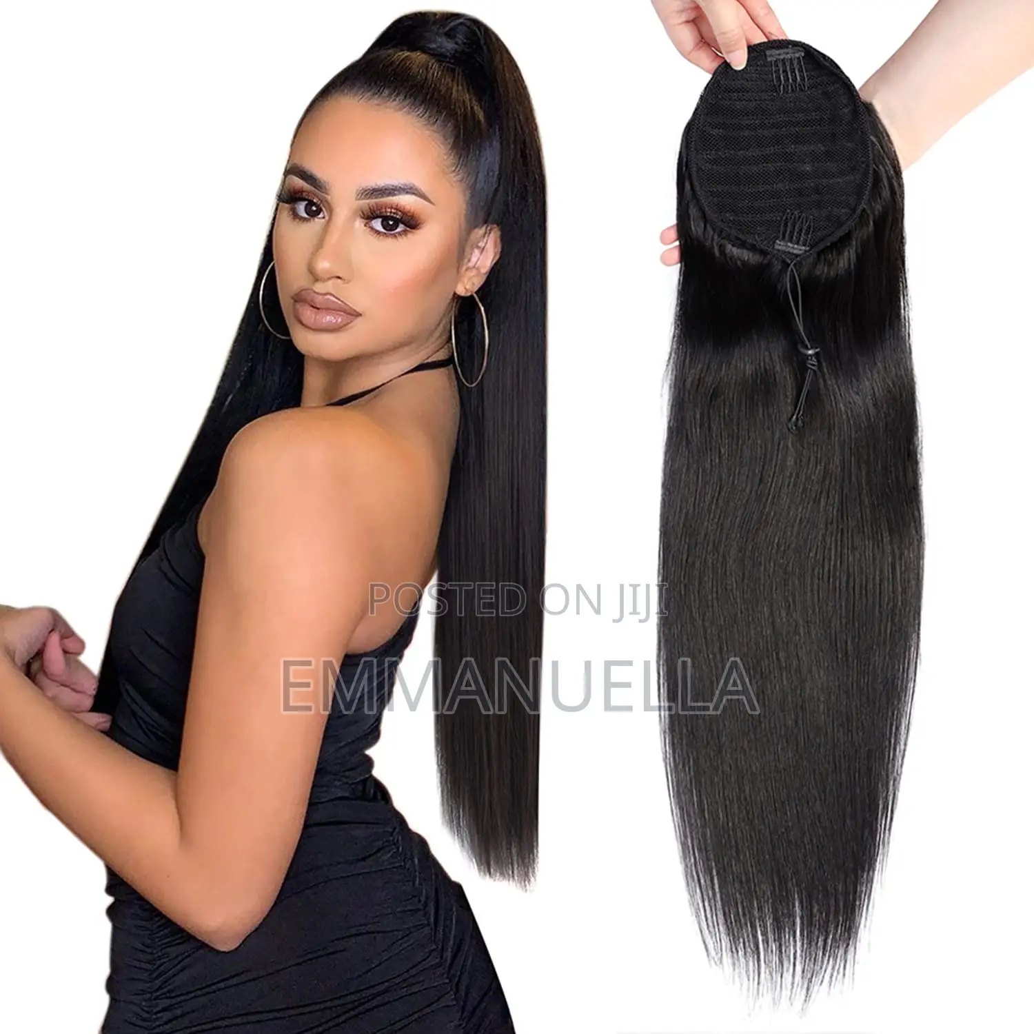 Human Hair Ponytail Straight