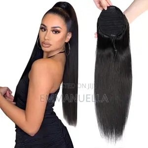 Human Hair Ponytail Straight