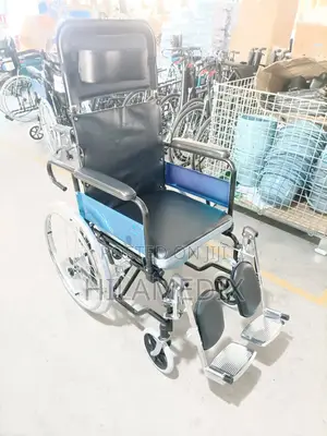 Executive Commode Wheelchair With Backrest