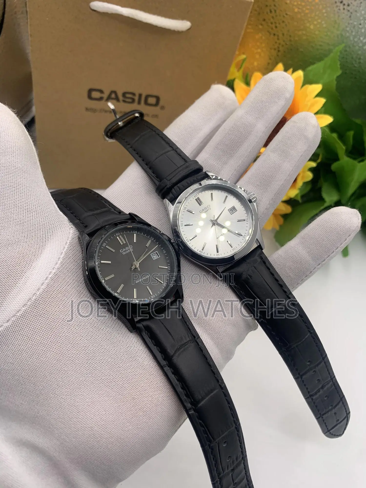 Unisex Casio Leather Watch